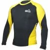 TopTen MMA OFFERS TOP TEN Rash Guard Long Sleeve - Black/yellow, 1412-9