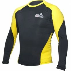 TopTen MMA OFFERS TOP TEN Rash Guard Long Sleeve - Black/yellow, 1412-9