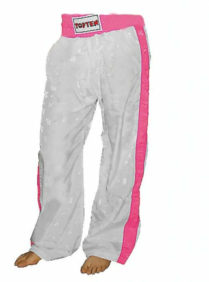 Deals ๐งจ TopTen Top Ten KickBoxing Pants - White/pink, 0500S W-P ๐คฉ 3 TopTen Top Ten KickBoxing Pants - White/pink, 0500S W-P