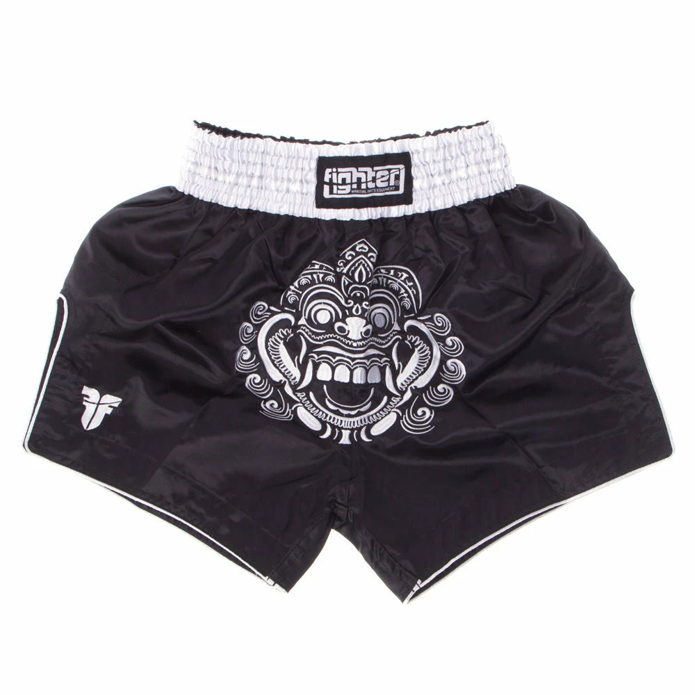 Promo โ OFFERS Fighter Thai Shorts FACE - Black, F011 ๐ 3 OFFERS Fighter Thai Shorts FACE - Black, F011