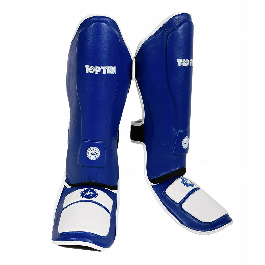 Brand new 🛒 TopTen Shin And Instep Guard “Lowkick” WAKO - Blue ⭐ 4 TopTen Shin And Instep Guard “Lowkick” WAKO - Blue