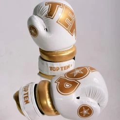 Best deal ๐ TopTen TOP TEN Glossy White/Gold Pointfighter Open-Hand Gloves, 21656-6 ๐ 10 TopTen TOP TEN Glossy White/Gold Pointfighter Open-Hand Gloves, 21656-6
