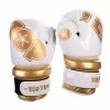 TopTen TOP TEN Glossy White/Gold Pointfighter Open-Hand Gloves, 21656-6