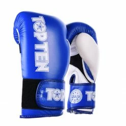 TopTen TOP TEN STAR Blue/White XLP WAKO Boxing Gloves, 2068-6