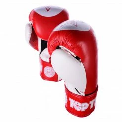 TopTen TOP TEN STAR Red/White XLP WAKO Kickboxing Gloves, 2068-4