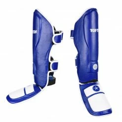 Brand new 🛒 TopTen Shin And Instep Guard “Lowkick” WAKO - Blue ⭐ 10 TopTen Shin And Instep Guard “Lowkick” WAKO - Blue