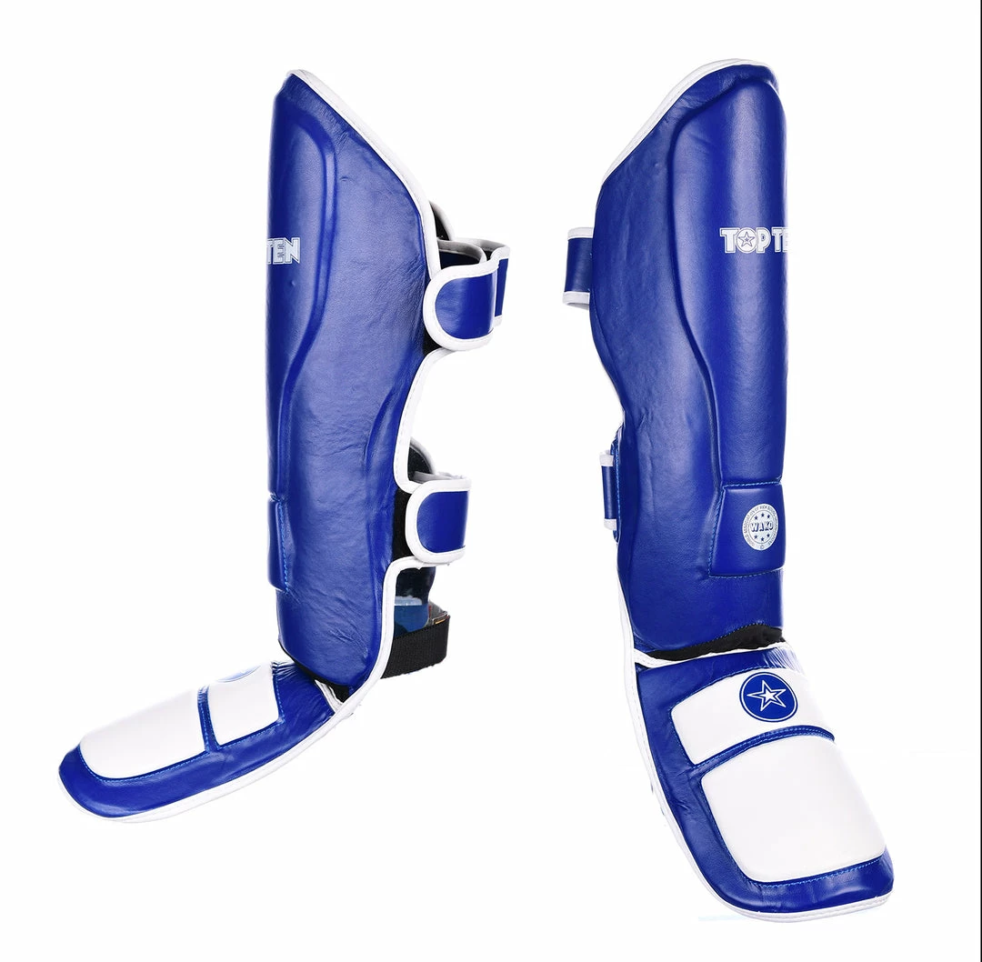 Brand new 🛒 TopTen Shin And Instep Guard “Lowkick” WAKO - Blue ⭐ 5 TopTen Shin And Instep Guard “Lowkick” WAKO - Blue