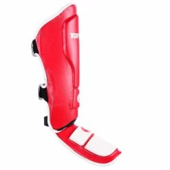 TopTen Shin And Instep Guard “Lowkick” WAKO - Red PROTECTION