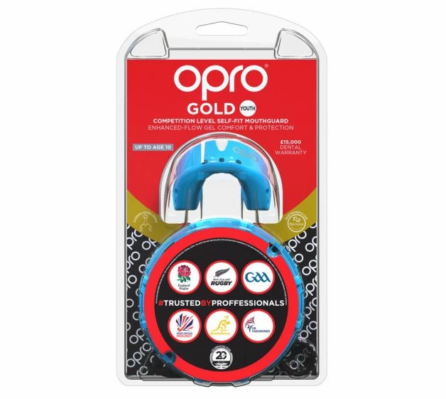 Best Sale ๐ OPRO Mouth Guard Junior Gold - Sky Blue/Prl ๐ 4 OPRO Mouth Guard Junior Gold - Sky Blue/Prl