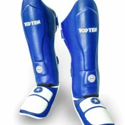 Brand new 🛒 TopTen Shin And Instep Guard “Lowkick” WAKO - Blue ⭐ 13 TopTen Shin And Instep Guard “Lowkick” WAKO - Blue