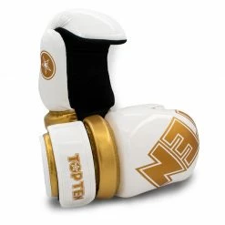 Best deal ๐ TopTen TOP TEN Glossy White/Gold Pointfighter Open-Hand Gloves, 21656-6 ๐ 11 TopTen TOP TEN Glossy White/Gold Pointfighter Open-Hand Gloves, 21656-6