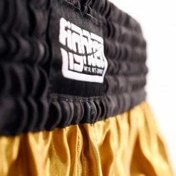 Fighter Thai Shorts Bangkok Plain - Gold/black, FP05